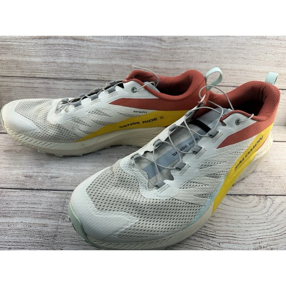 Salomon Sense Ride 5 MENS RAINY DAY / HOT SAUCE / FREESIA US 14